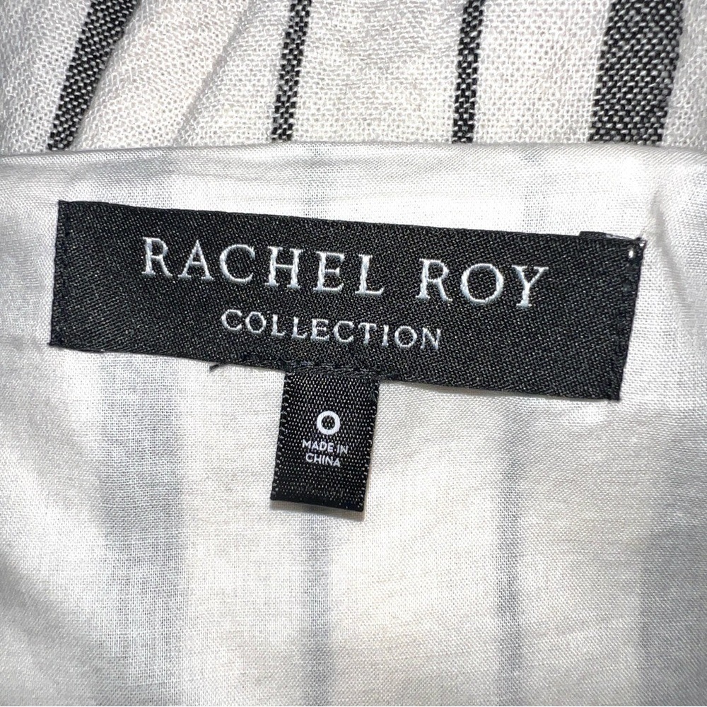 Rachel Roy Collection Woman's Striped Linen Blend Midi Slit Sundress size 0 - Picture 9 of 16